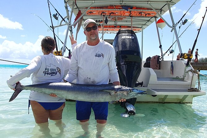 A Day of Big Game Fishing in a small group - Beyond the lagoon into open water