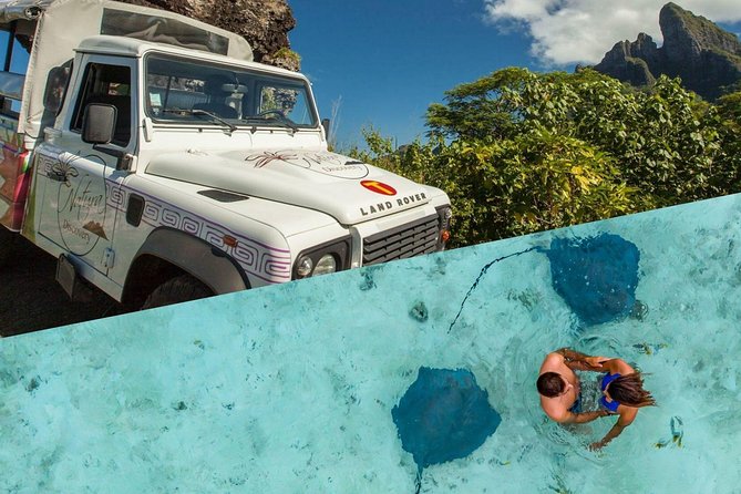 Bora Bora 4WD Tour & Eco Shark & Ray Snorkel Cruise - Climbing Bora Bora’s hills in an open 4WD
