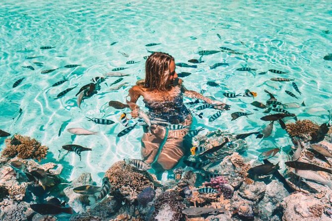 Bora Bora adventure Private Combo Jet Ski and Eco Sharks Snorkel - Riding the full lagoon by private jet ski