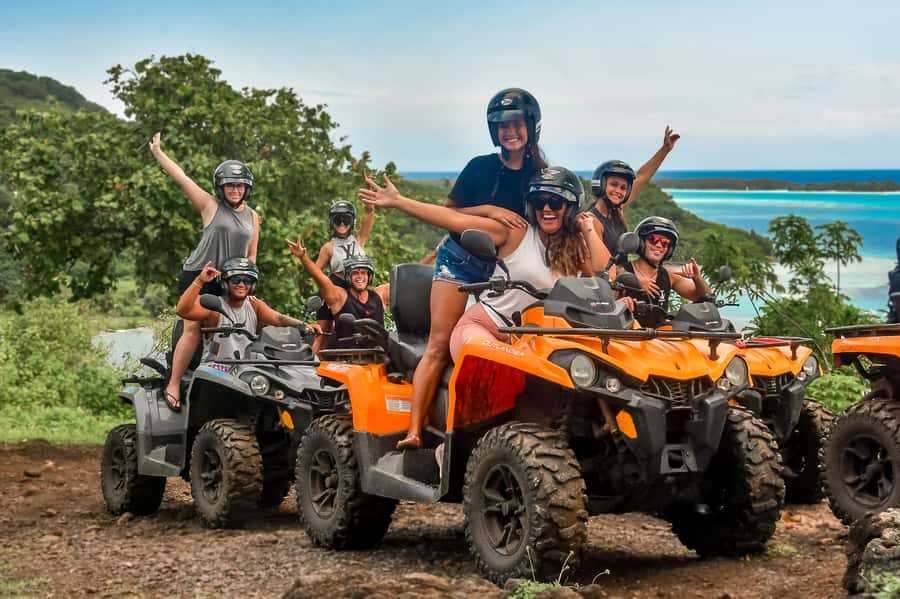 Bora Bora: Combo ATV & Jet Ski Day Trip with Polynesian BBQ - The day at a glance