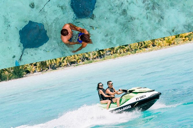 Bora Bora Jet Ski Tour, & Eco Shark / Ray Snorkel Cruise - Starting at 9:00 with pickup and a safety briefing