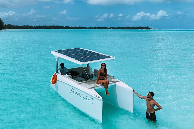 Bora Bora Private Solar Boat Experience - Personal service, music, fruit, and a family feel