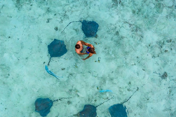 Bora Bora Snorkel Cruise by Polynesian Outrigger Canoe with BBQ Island Lunch - Setting out in a Polynesian outrigger canoe