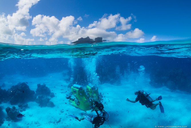 Bora Bora Underwater Scooter - From the hotel dock to the floating platform