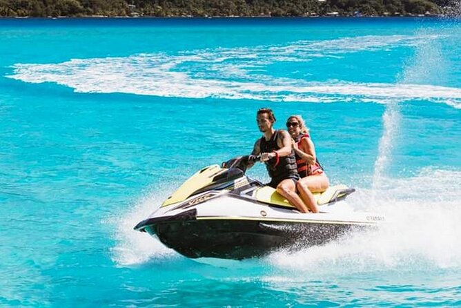 Combo snorkeling + motu lunch + jet ski group tour full day - Swimming near sharks