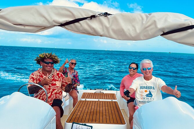 Crazy sea horse Bora Bora Comfortable boat, snorkeling and lunch - Leaving the main wharf at 8:30 am