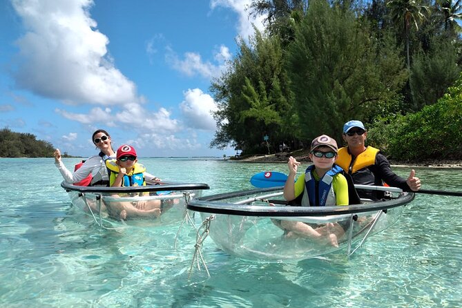 Eco guided excursion to the lagoon of Moorea in a transparent kayak Afternoon 2h - What makes this Moorea kayak trip worth considering