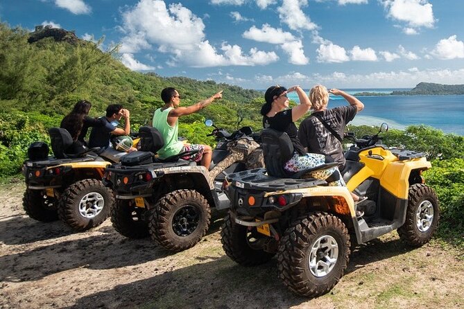 Guided Tour of Bora Bora by Quad - The Pago Pago antenna viewpoint