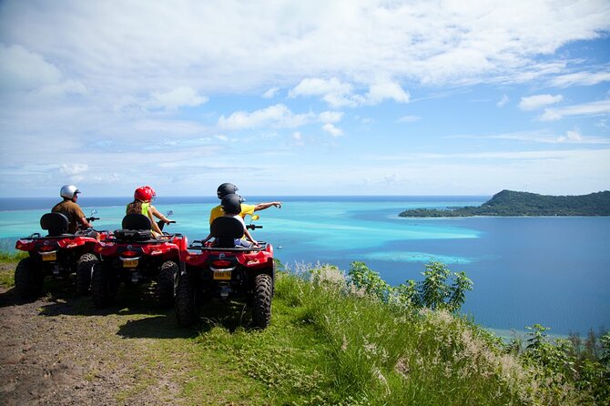 Guided Tour of Bora Bora by Quad - The ride toward Anau and the eastern reef