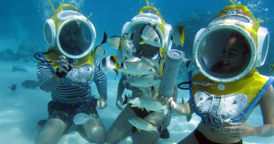 Moorea: Aquablue Helmet Underwater Walking Experience - A 10-minute boat ride into Moorea’s lagoon