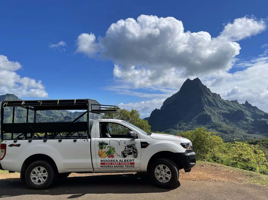 Moorea Cruise Ships: 4x4, Belvedere,Magic Mountain pineaple - Magic Mountain, the tour’s big payoff