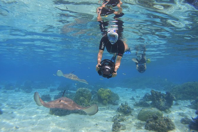Moorea Private Boat Tour / Sea Scooter Snorkeling Tour - Using the sea scooter and full-face mask