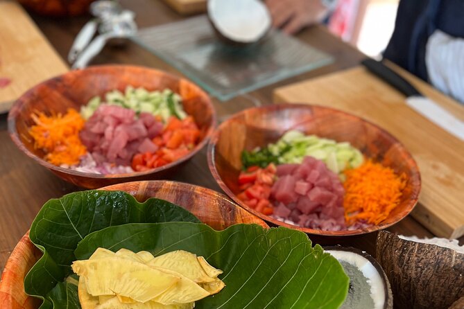 Moorea Tahitian Cooking Class - Preparing Poisson Cru With Havaiki
