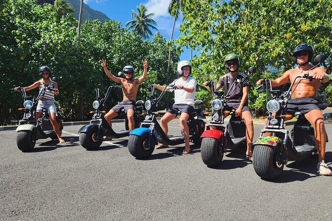 Moorea tour in electric citycoco (in autonomy) - Rotui juice and rum tasting