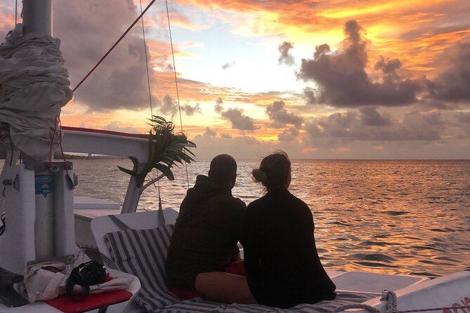 PRIVATE Sunset Cruise : Moorea Sailing on a Catamaran named Taboo - Returning through Ōpūnohu Bay