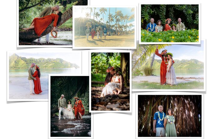 Professional Photo Shooting in Moorea, unique session adapted - The mountain side: green settings and a more natural feel