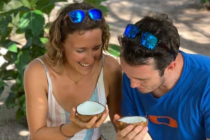 Snorkeling BBQ and Things to do on a Private Motu in Bora Bora - Coconut demonstrations and pareo dyeing