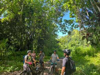 Tahiti E-bike, mtb, vtt Tour with Swimming and Lunch