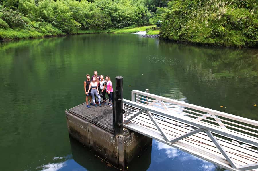 Tahiti E-bike, mtb, vtt Tour with Swimming and Lunch - The second dam viewpoint and valley views