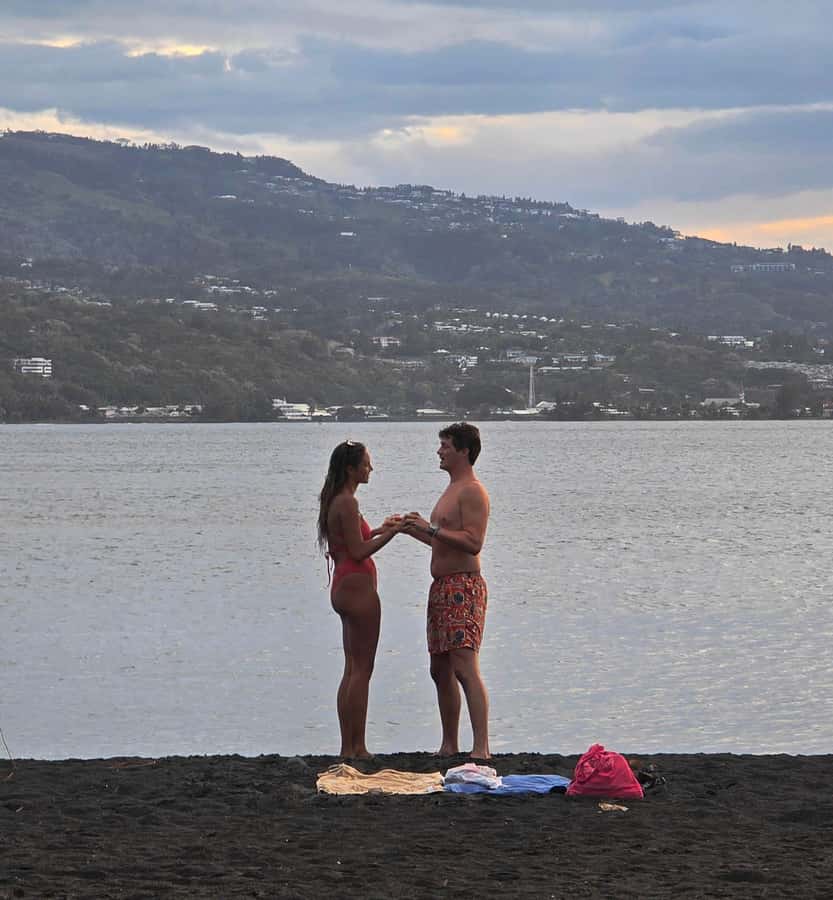 Tahiti Half Day Small Group Circle Tour - Waterfalls & Caves - Taharuu Beach shows Tahiti’s everyday coast