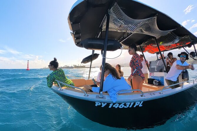 Tahiti Lagoon Snorkeling and Lunch Boat Tour (6 pax max) - Pausing beside the Taapuna surf break
