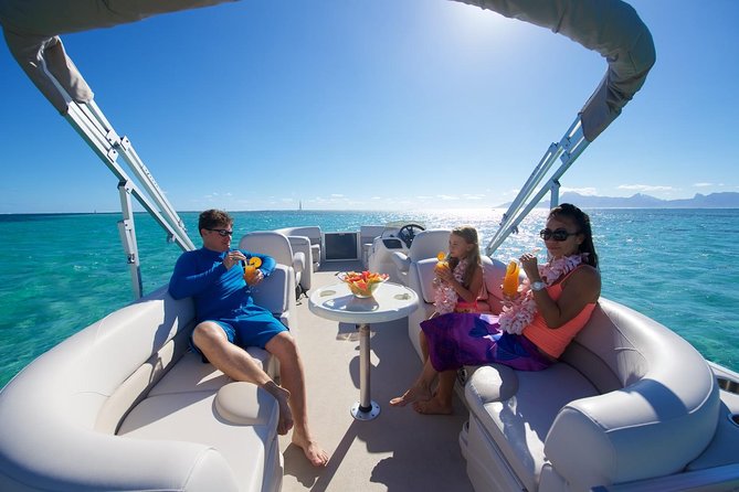 Toa Boat Bora Bora Private Lagoon tour On Majestic Pontoon Boat - Why A Private Pontoon Works Well In Bora Bora