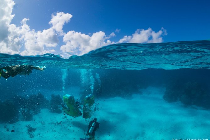 Underwater Scooter - Getting ready for the 10-foot descent