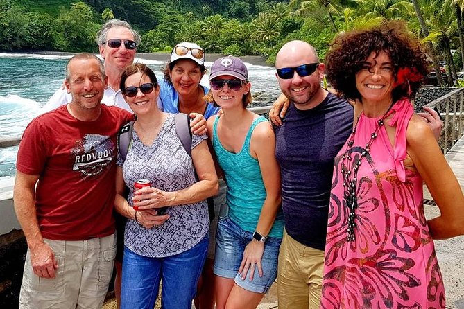 Unique Tahiti Tour - personalised, small group east coast tour - Black sand and exploration history at Pointe Venus