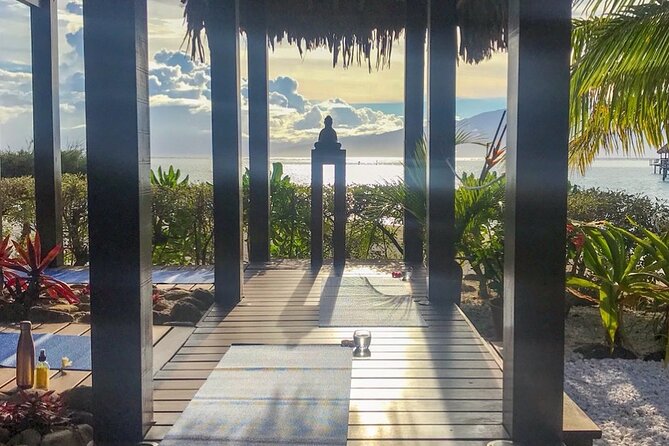 Yoga at sunrise at Sofitel Moorea, overlooking Tahiti - How Cindy’s teaching shapes the experience
